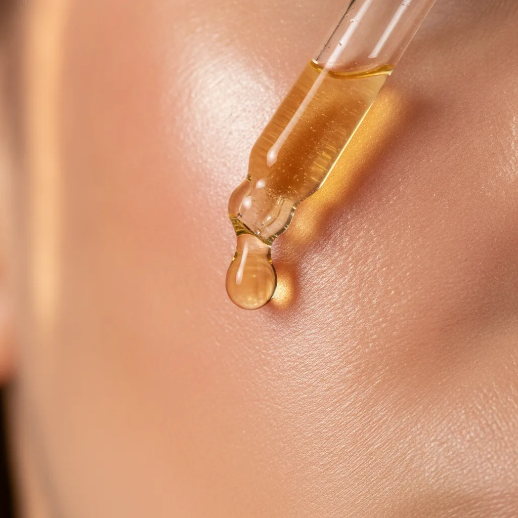 Face oil texture