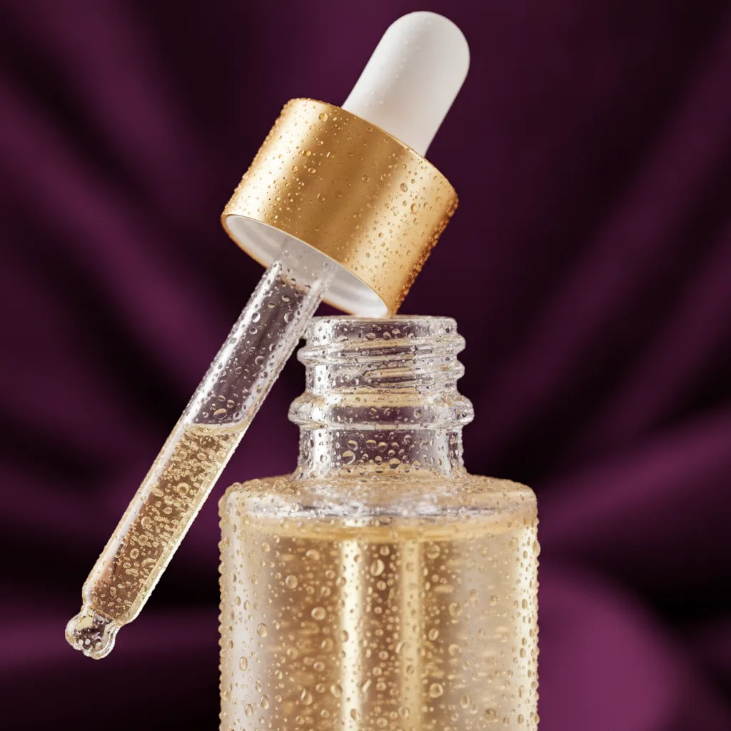 Serum dropper detail
